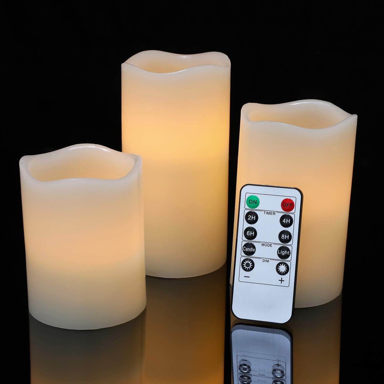 action led kerzen mit timer