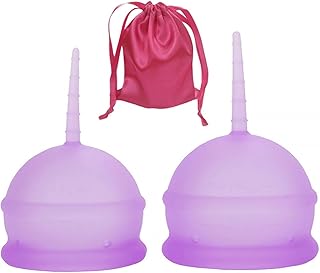 Menstrual Cu p Menstrual Cu ps Low Cervix Menstrual Cu p-2PCS -Women's Menstrual Cu p Silicone Cup
