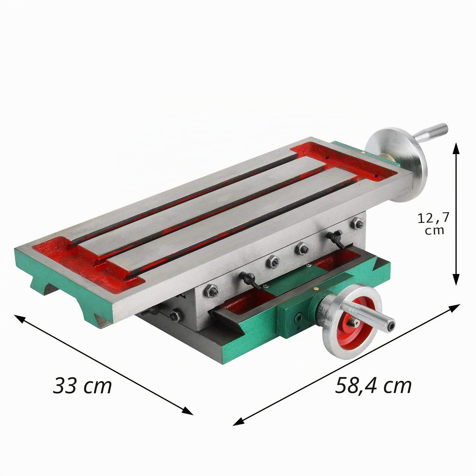 VEVOR Table de fraisage 17,7 × 6,7 pouces Table de fraisage à glissière composée multifonction Table de travail Croix Fraiseuse composée 2 axes 4 façons pour tous les supports de perceuse Fraiseuse de