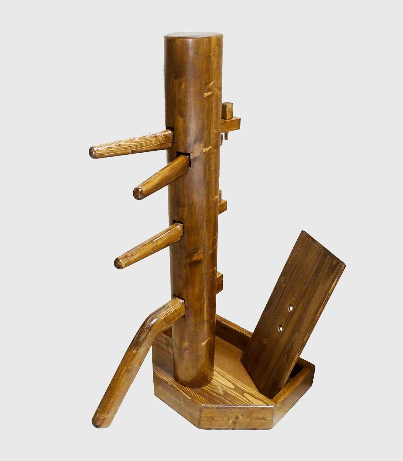 Wing Chun Wooden Dummy with Base and Chest with Lid