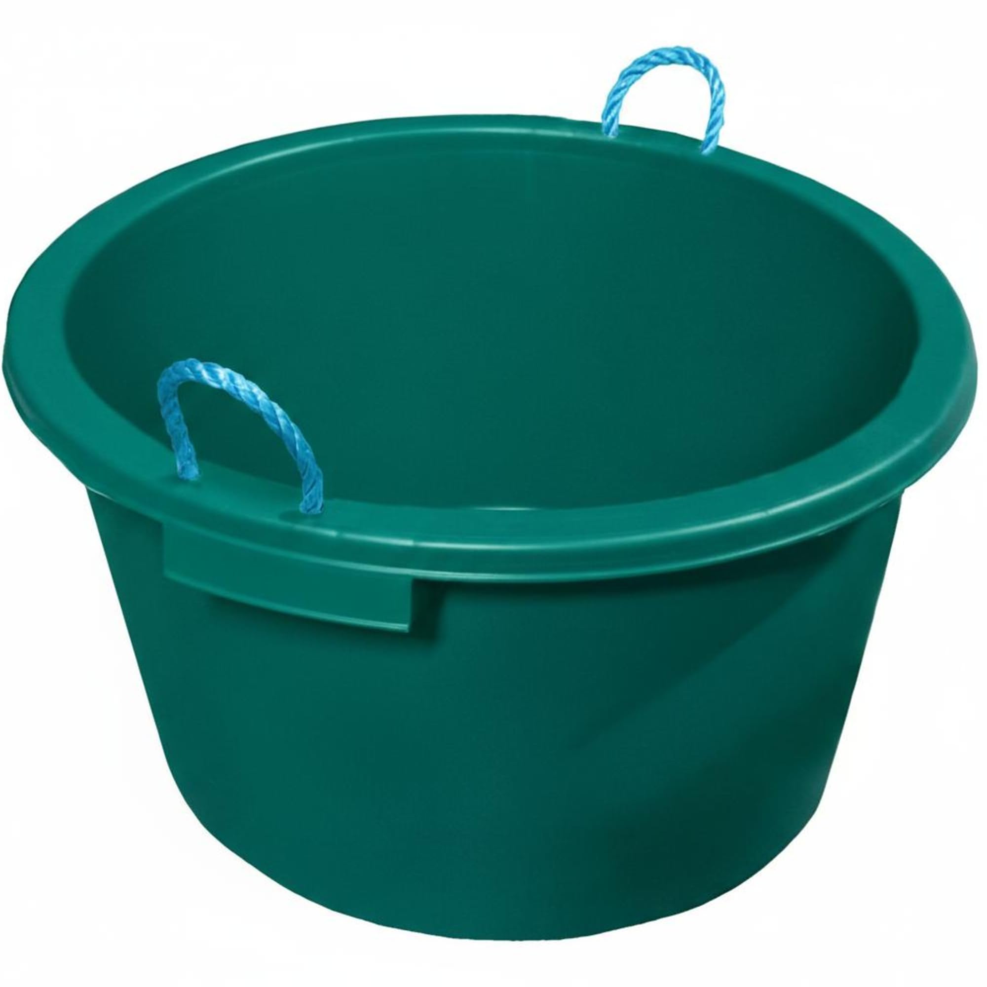 Ketobarrow Green Large Tub With Rope Handles Plaster Mixing Cement Muck Water Storage Bucket Stable Storage Tub - 70L (Green)