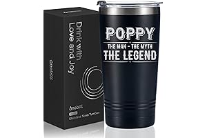 Poppy The Man The Myth The Legend: 20oz Tumbler For Grandpa