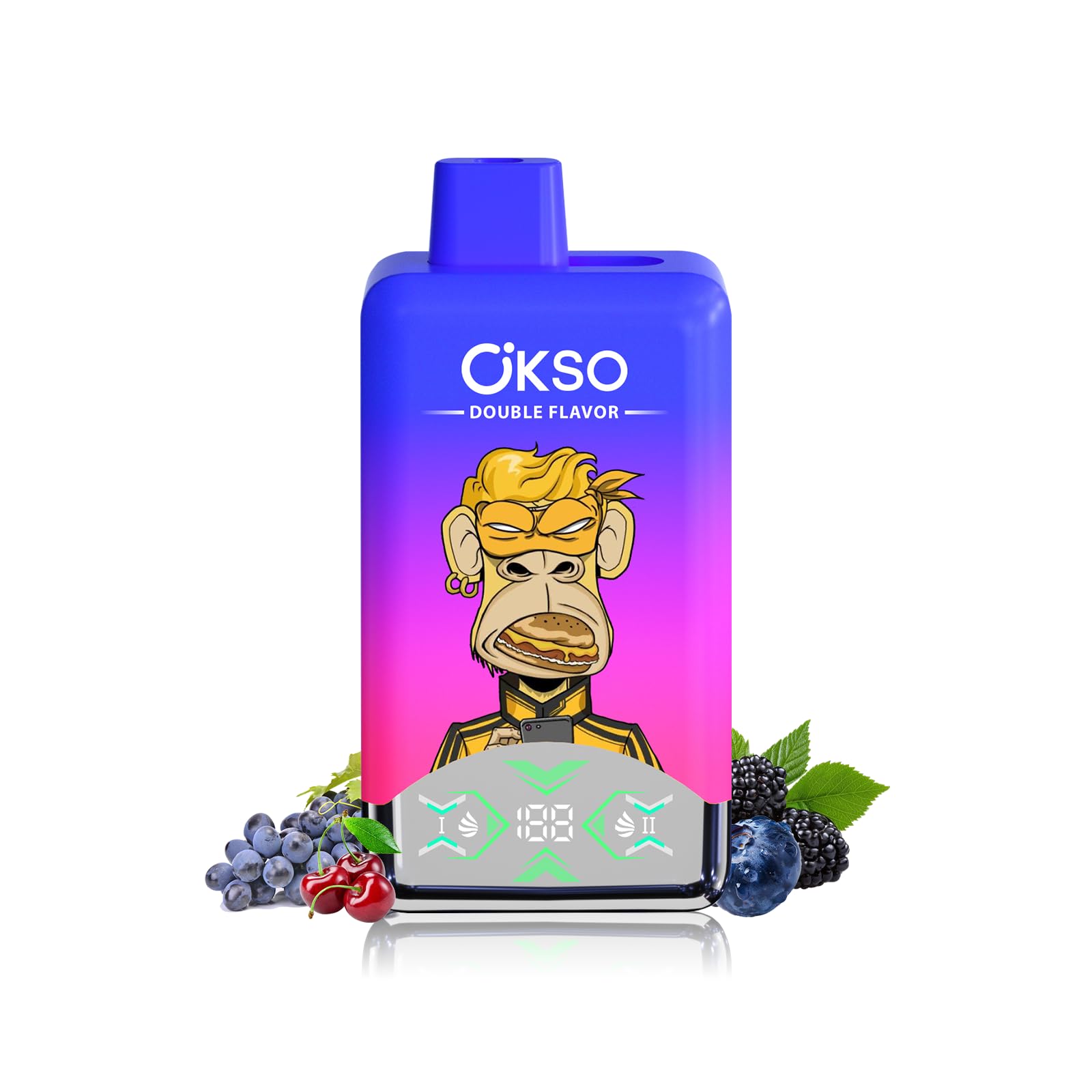 Amazon | 【60000回吸引可能】OKSO Double Flavor 電子タバコ 使い捨て