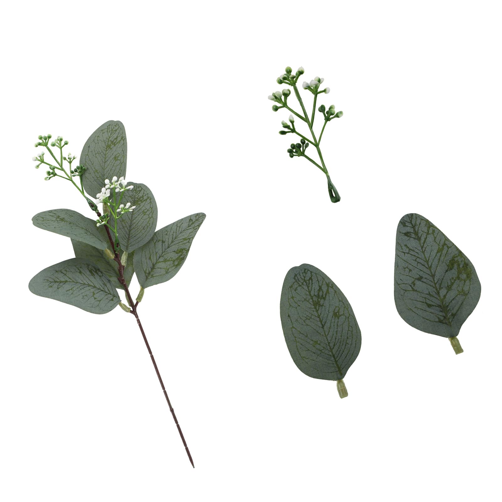 Kaeltsyn 12Pcs Realistic Leaves Branch for Wedding Flower Arrangements Home Tabletop Decoration Flower Bouquets Artificial Leaves