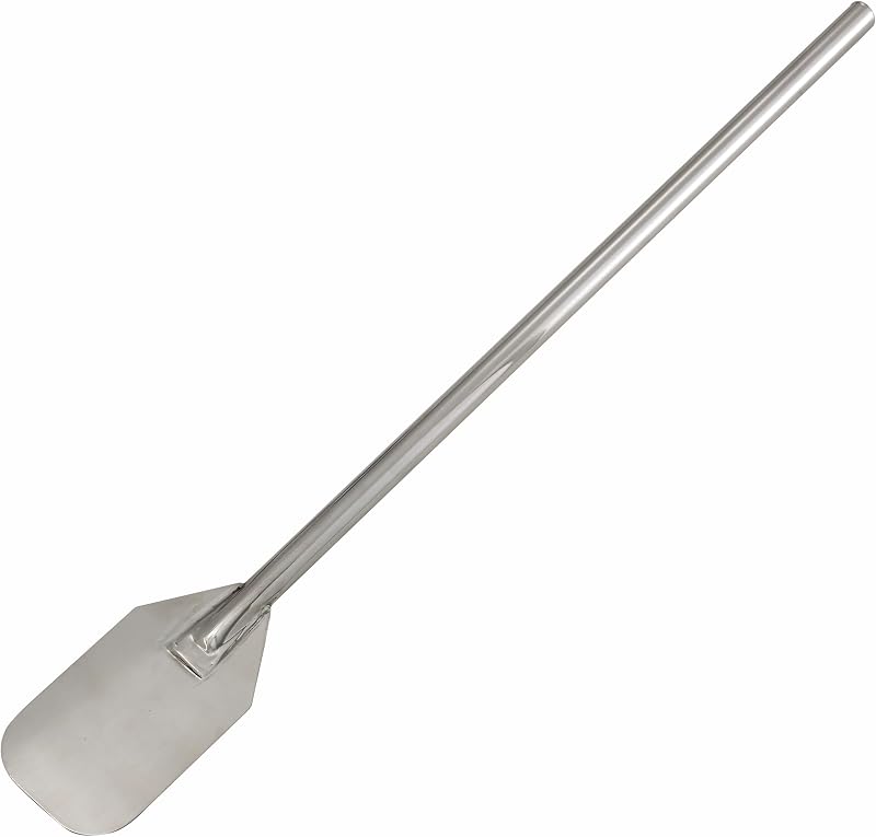 Winco 36" Stainless Steel Mixing Paddle | Heavy-duty, Reinforced handle, Contoured edges