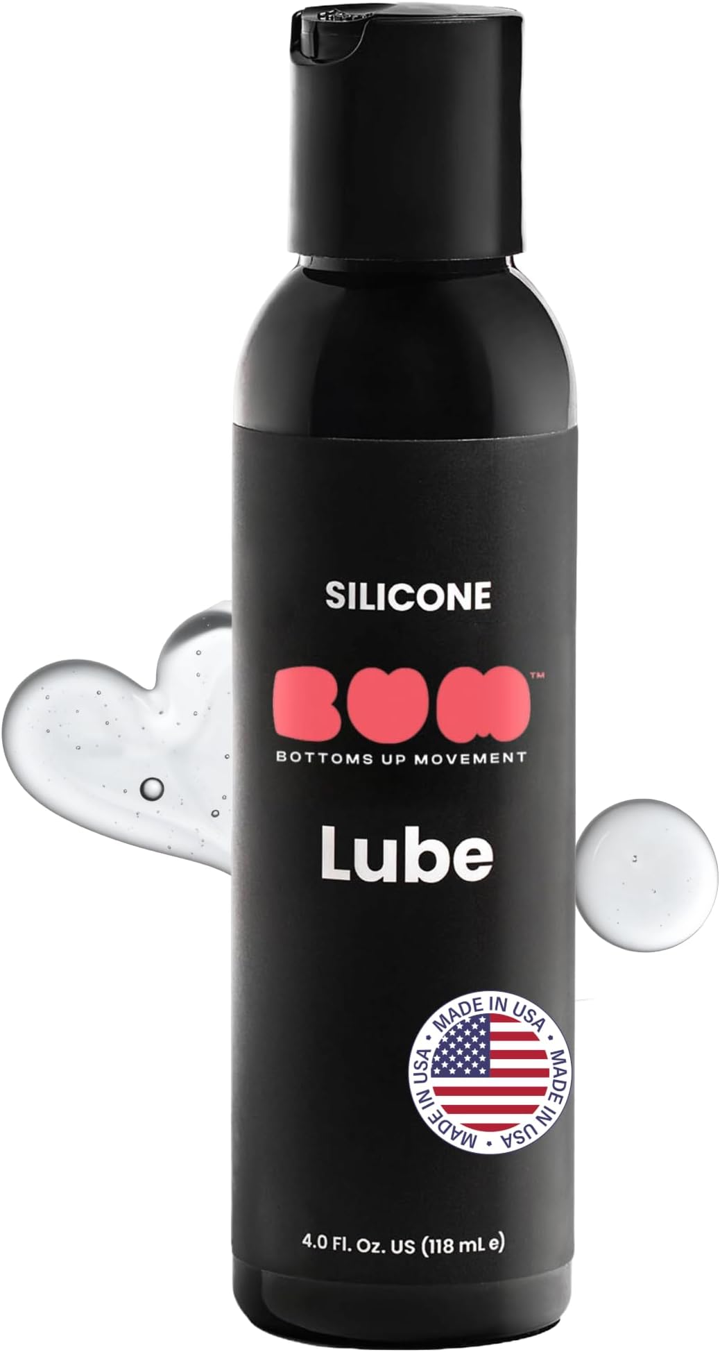 Bum Silicone Based Lube for Long Lasting Intimate Care โ Smooth Waterproof Personal Lubricant with Premium Formula โ Effortless Glide, Extended Comfort & Seamless Performance, (4oz)