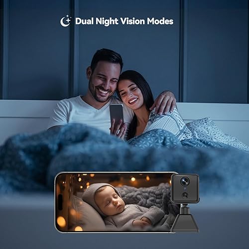 Miniatura 7 de Mini cámara inalámbrica inalámbrica inalámbrica 2K HD, cámara de seguridad oculta con visión nocturna, detección de movimiento, almacenamiento en la