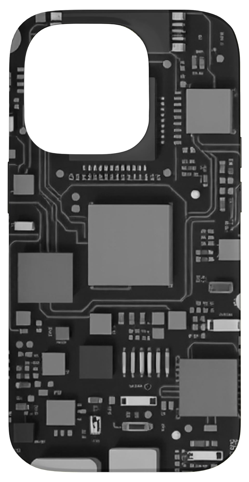 Vintage Motherboard Design with Electronic Circuits Case for iPhone 14 Pro