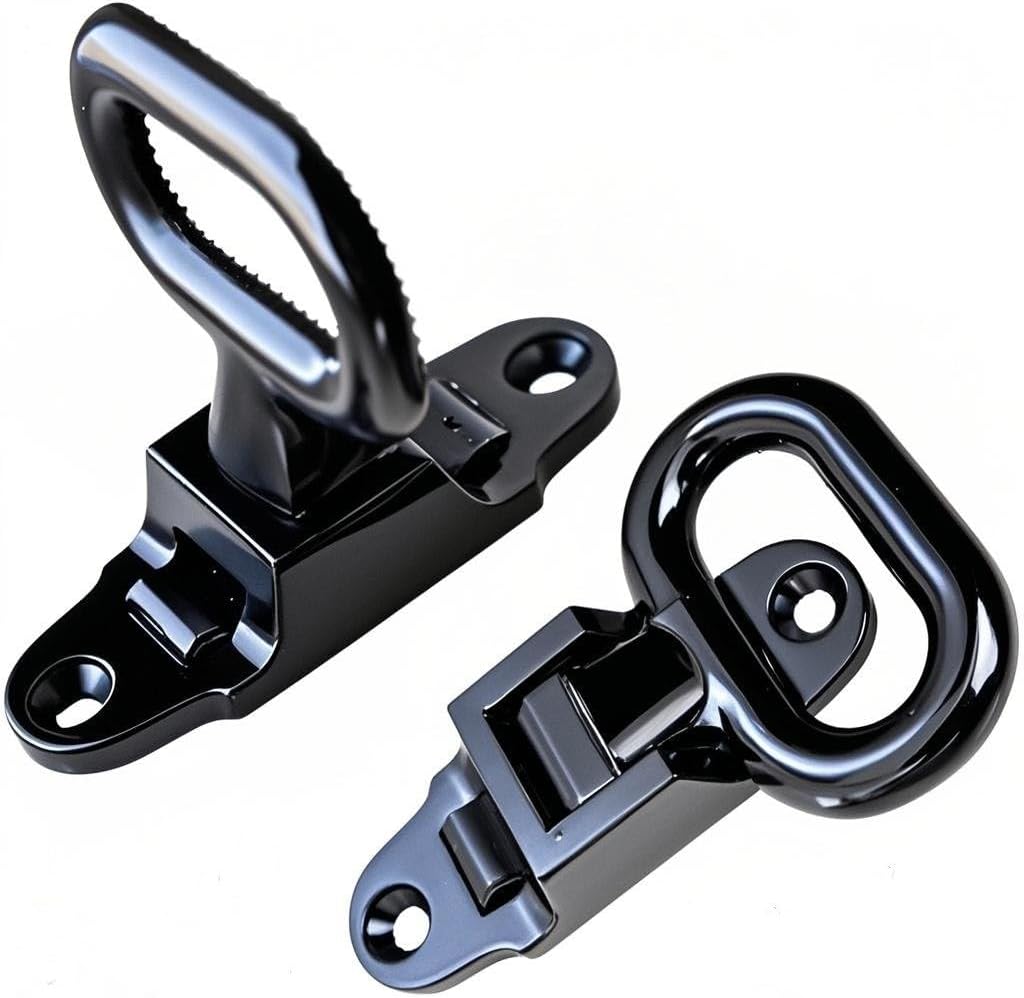 2 Pack Stainless Steel Folding Step, Heavy Duty 304, Non-Slip Tread, Utility Bed Body Handle for Boat, Yacht, RV, Truck (Silver)