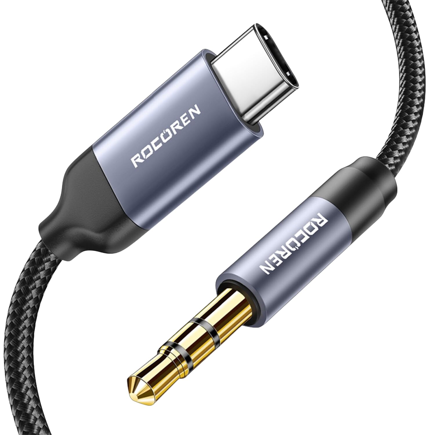 Rocoren Type-C to 3.5mm Jack AUX Hi-Fi DAC Ses Kablosu 2 Metre