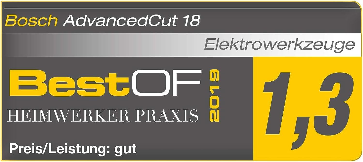 Bosch Cordless Saw Advanced Cut (2.5 Ah Battery 18 Volt System, 18 In)