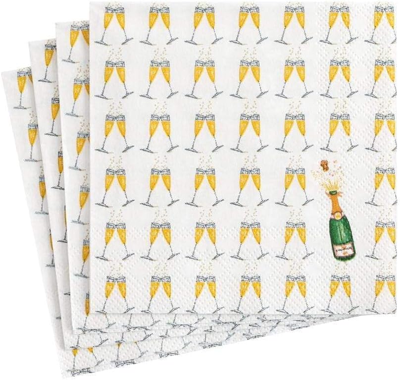Caspari Bubbly Paper Cocktail Napkins - 20 Per Package