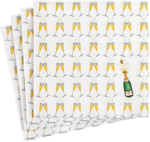 Caspari Bubbly Paper Cocktail Napkins - 20 Per Package