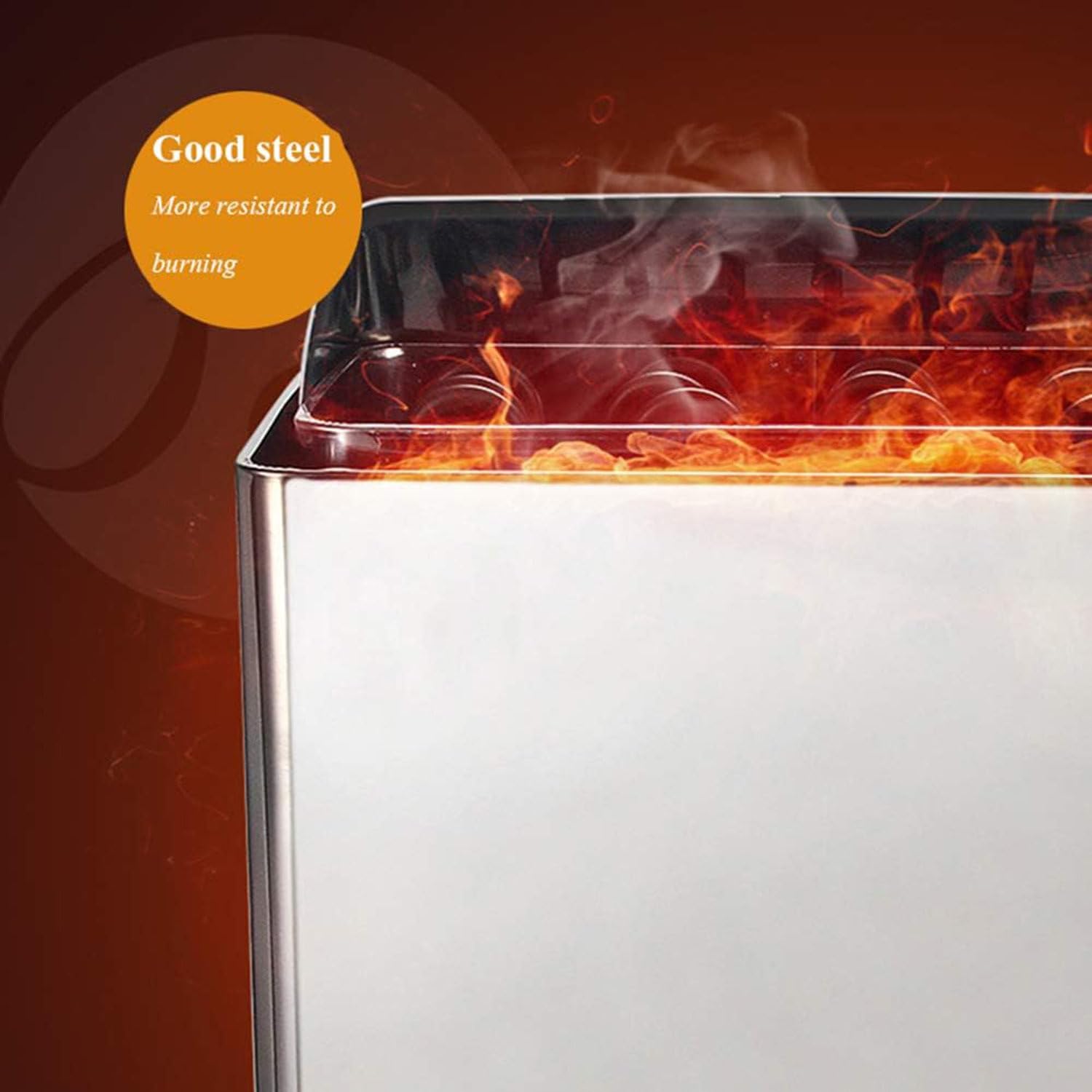 Estufa de sauna eléctrica de acero inoxidable, estufa de sauna para baño de vapor, equipo de calefacción para sala de vapor de sauna, calentador de estufa de sauna con controlador interno 9.0KW/380V