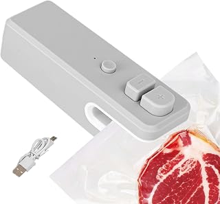Bag Sealer with Cutter, Bag Cutter and Sealer, Vacuum Food Heat Sealer, Small USB Rechargeable Heat Chip Pouch Seal Vacuum Bag Sealer with Cutter for Storage Snacks