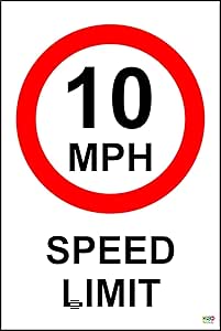 30mph Speed Limit Speed Camera Road Safety Sign - 1mm Plastic Sign (400mm X 300mm - View #10