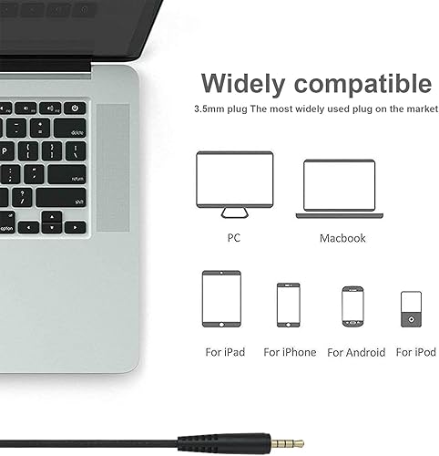 Miniatura 3 de Anivia MH602 - Auriculares para juegos para PC, PS5, PS4, Nintendo, Xbox One Mac, auriculares estéreo con cable con micrófono de cancelación de