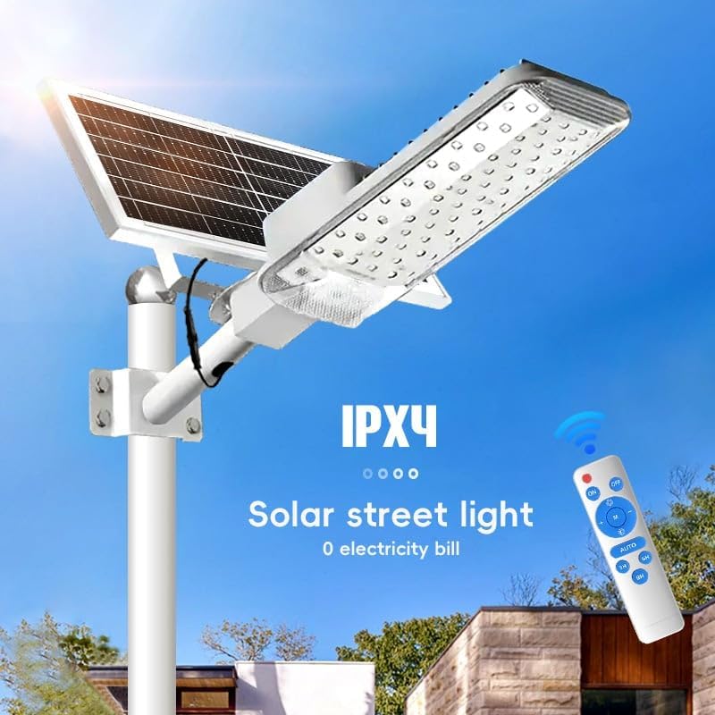 Miniatura 2 de Farola solar para exteriores, IPX4 impermeable LED lámpara solar con control remoto, batería de gran capacidad y cuentas de lente, carga automática