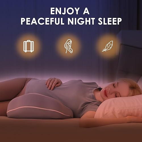 Miniatura 2 de Chilling Home Almohadas de embarazo para dormir, almohada de maternidad de espuma viscoelástica mejorada para mujeres embarazadas, almohadas de