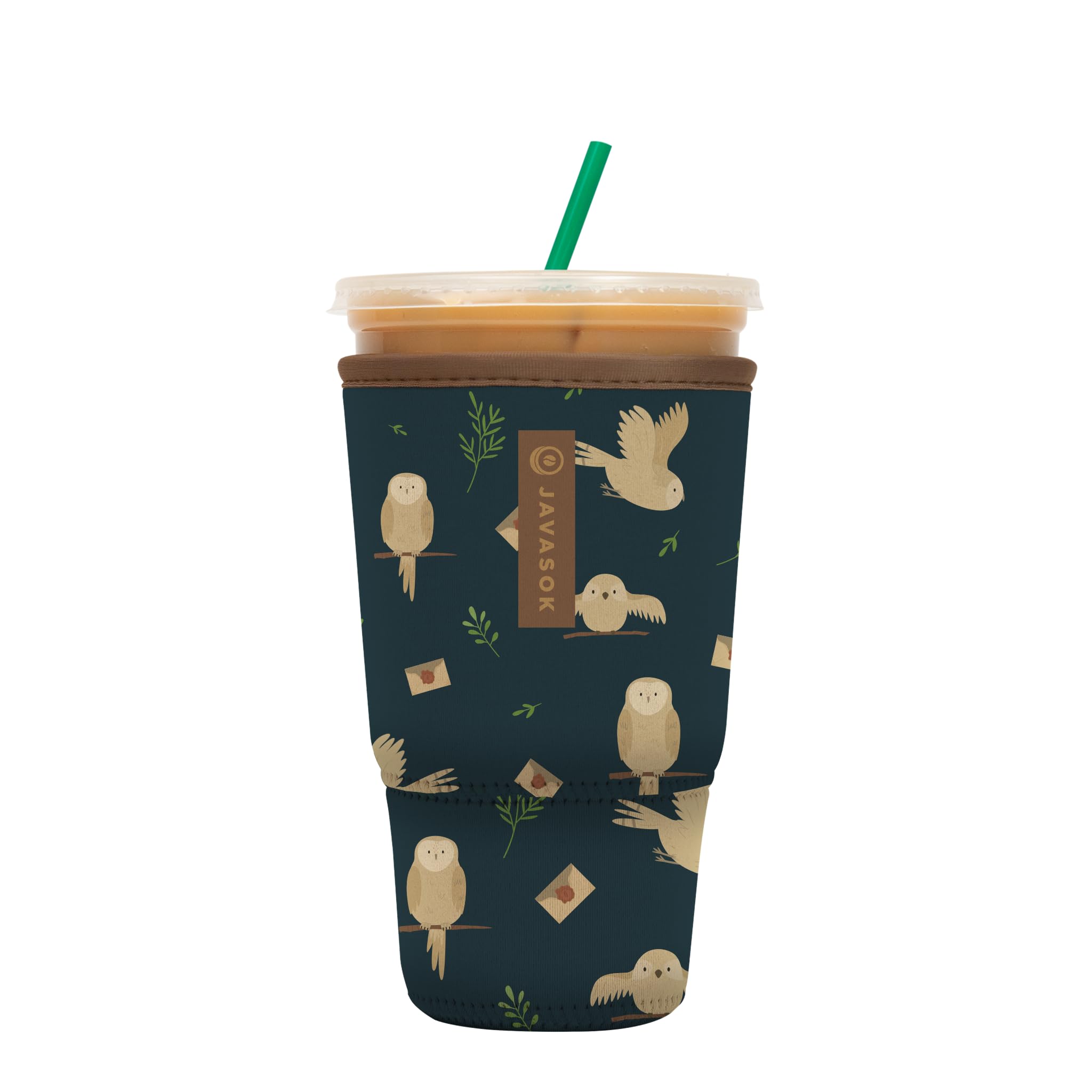Sok It JavaSok Iced Coffee &amp; Cold Soda Insulated Neoprene Cup Sleeve (Acceptance Letter, XLarge: 38-42oz)