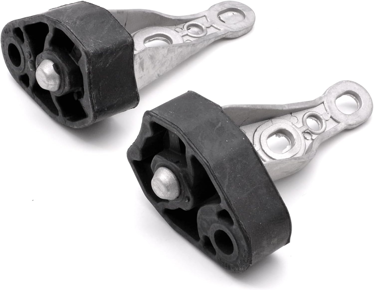 1 Pair Exhaust Muffler Mount Hangers Rear Left and Right Compatible For Audi Q5 2009-2017 Q7 2017-2020 Porsche Macan 2015-2021 8R0253144B 8R0253144C