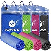 YQXCC Cooling Towels | 4 Pack 47"x12" | Ice Cool for Neck | Microfiber Soft Breathable Chilly | for Yoga, Sports, Golf, Gym, Camping, Running, Fitness, Workout & More Activities