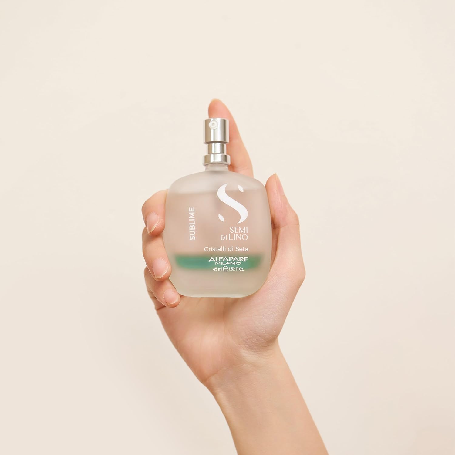 ALFAPARF MILANO Semi di Lino Cristalli di Seta Hair Oil Serum for Fine Hair - Provides Brilliant Shine and Protection - Bi-Phase Serum for Thin Hair - Color Safe - Hydrates, Strengthens (1.52 fl oz)