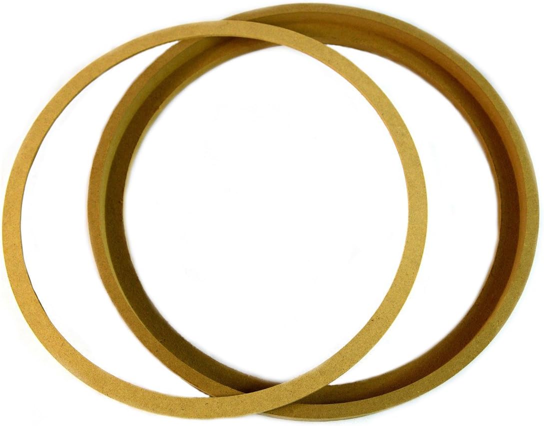 Pipeman's Installation Solution (20) 8" inch MDF Wood Speaker Subwoofer Mounting Spacer Rings Recessed w/Bezel