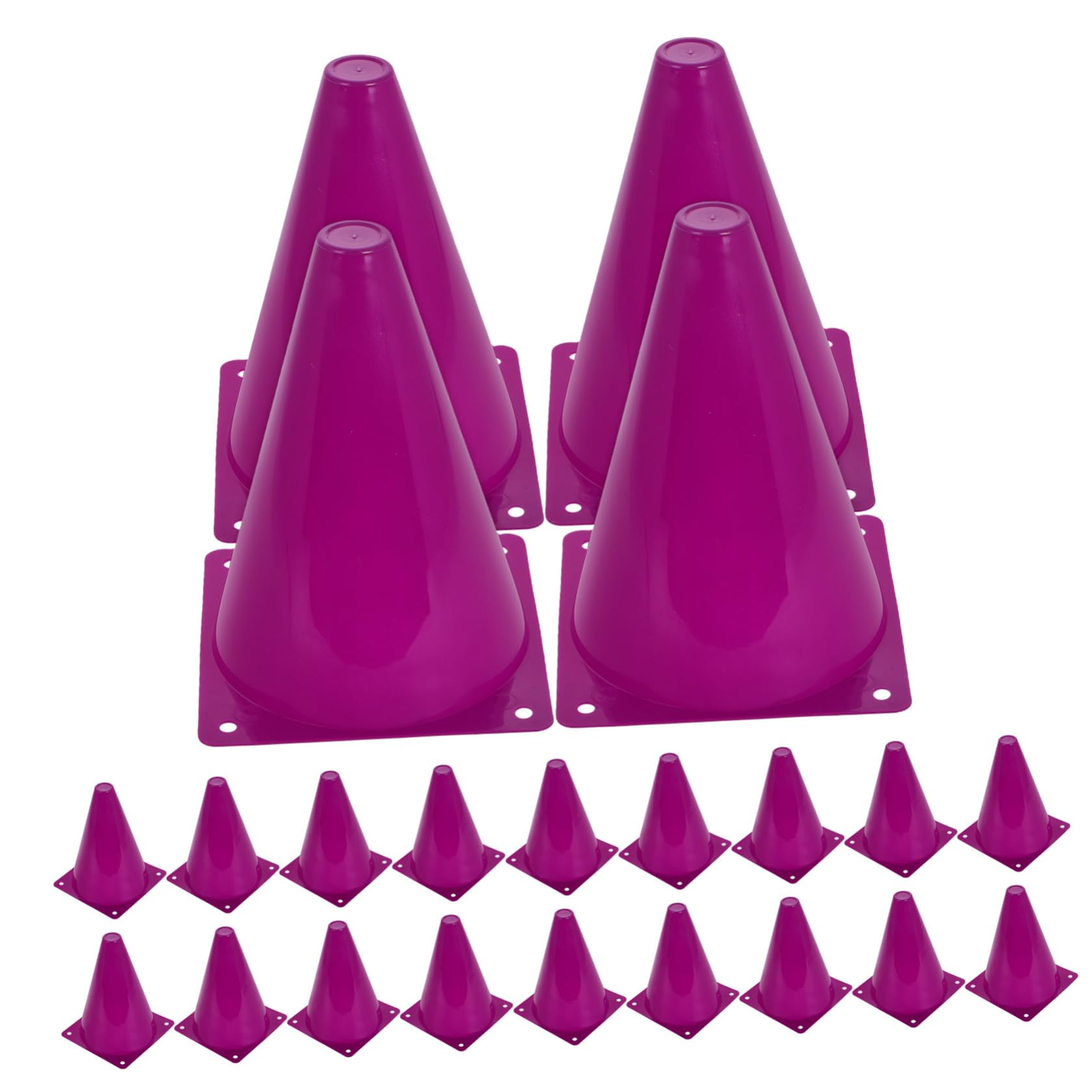 Yardwe 40 Piezas Conos para Entrenamiento Deportivo Conos de Fútbol para Ejercicios de Agilidad para Fútbol y Interiores y Exteriores