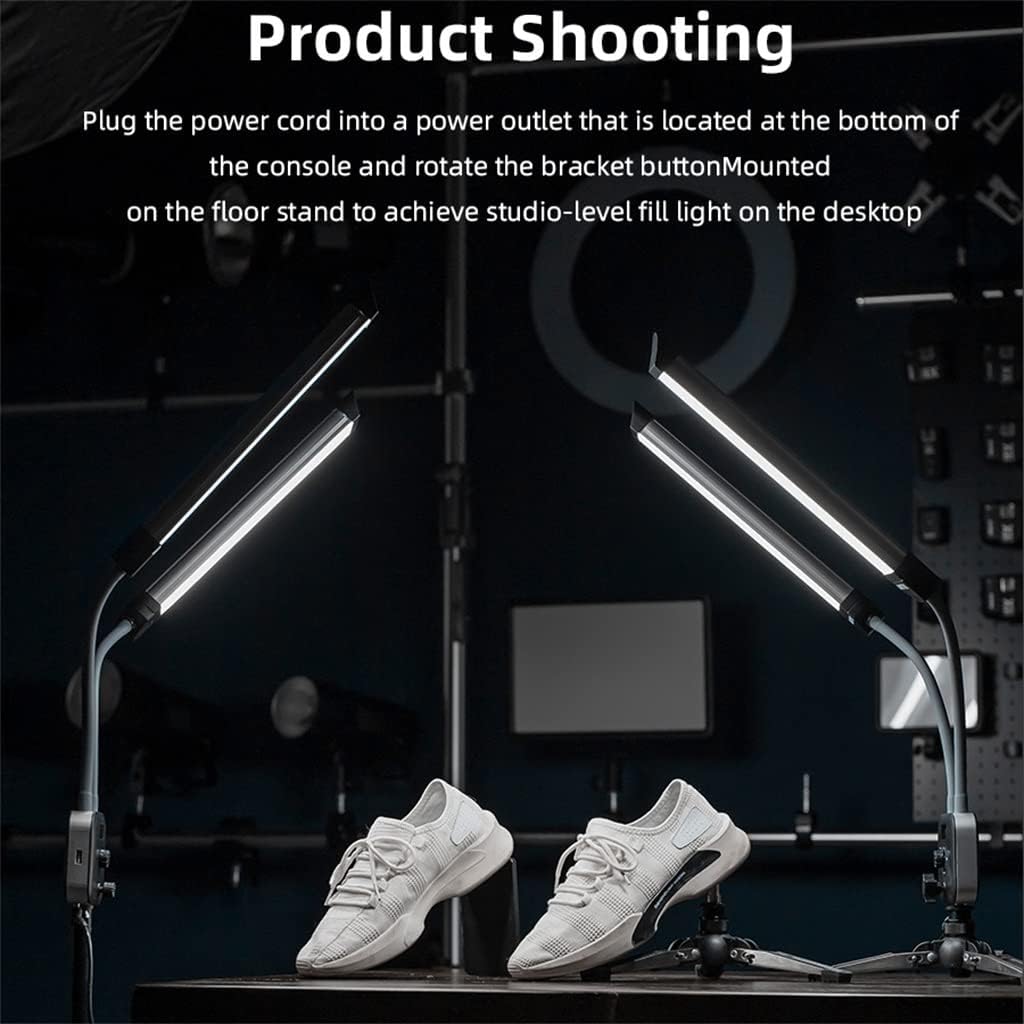 3000K-6000K 40W arm Filled LED Light Long with LCD Screen for Live Broadcast in a Photo Studio
