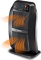 Honeywell HeatGenius Ceramic Space Heater - 6 Custom Heat Settings, Programmable Thermostat, Multi-Directional, Tip-Over Protection, Black