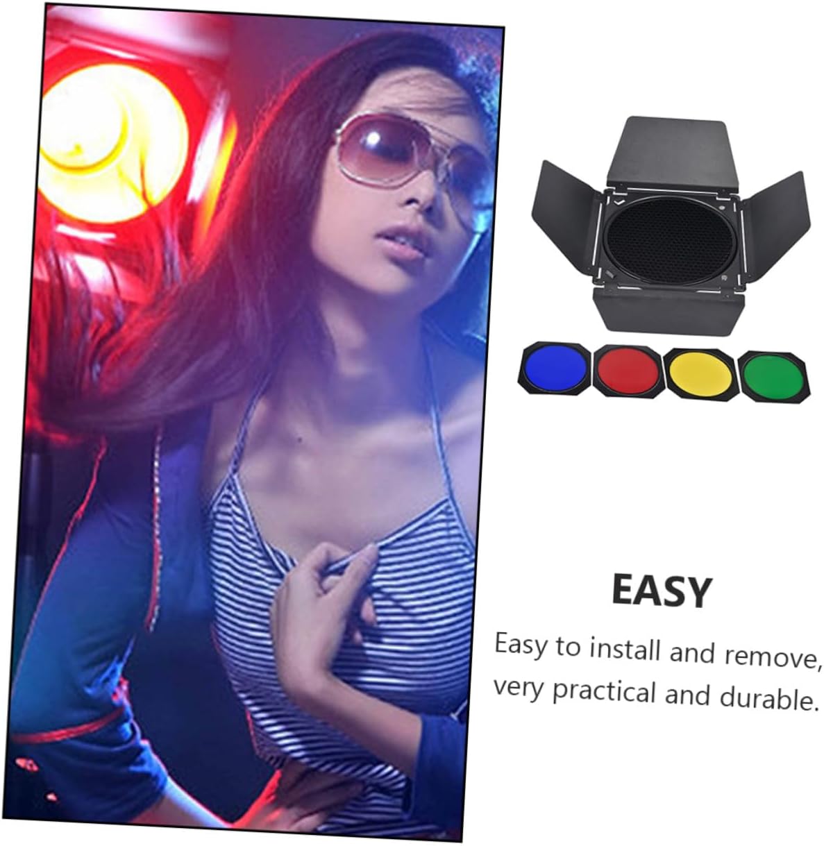 Four-Panel Light Barrier Honeycomb Cover for 18cm Alloy Photography
