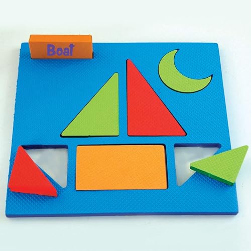 Miniatura 3 de Imagimake Hacer con formas  Rompecabezas de formas temáticas de vehículos  Actividades de aprendizaje preescolar  Juguetes para niños pequeños