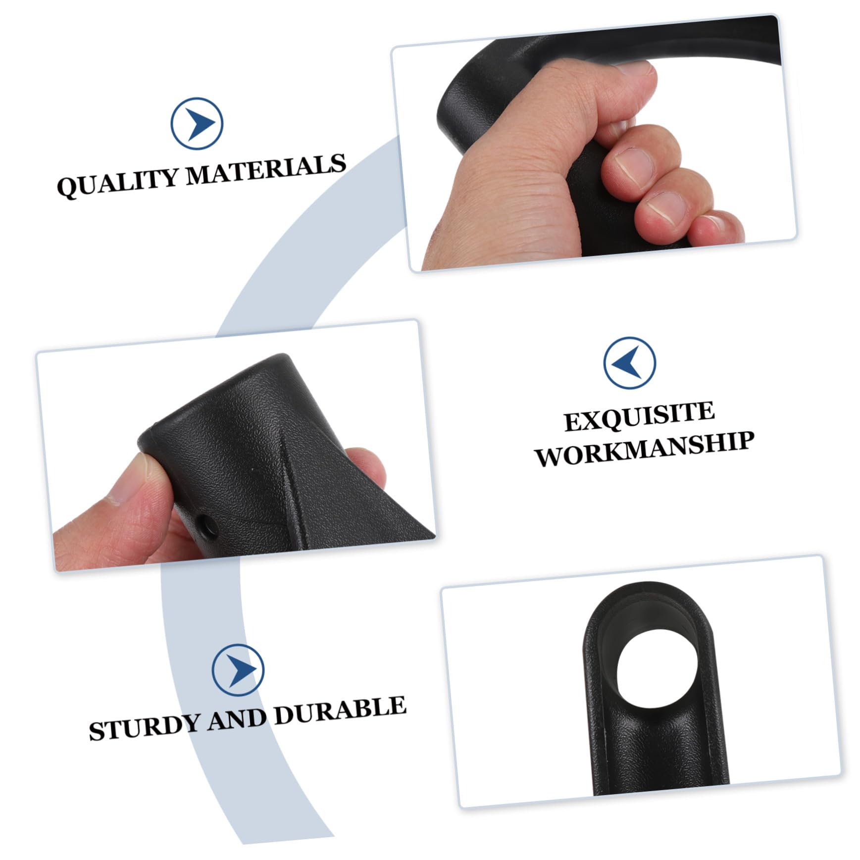 4pezzi Manici Della Pala in Plastica Forma Parti Per Pala in Ferro Accessori