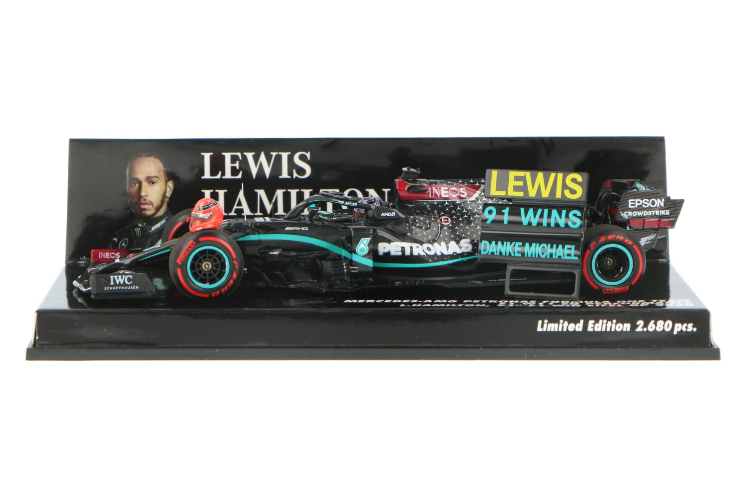 Minichamps ☆ Mini Champs 1/43 Mercedes AMG Petronas W11 EQ per. 2020 F1 Eiffel GP #44 L. Hamilton F1