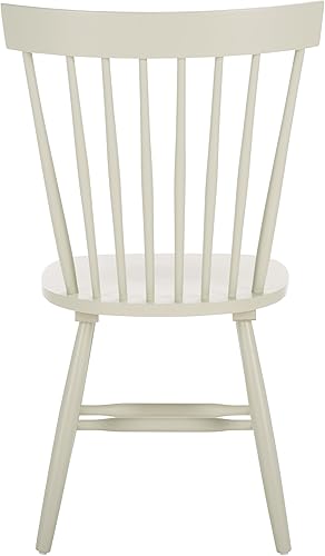 Miniatura 5 de SAFAVIEH Home Collection Parker Farmhouse - Juego de 2 sillas de comedor de madera maciza con husillo Windsor de color blanco roto