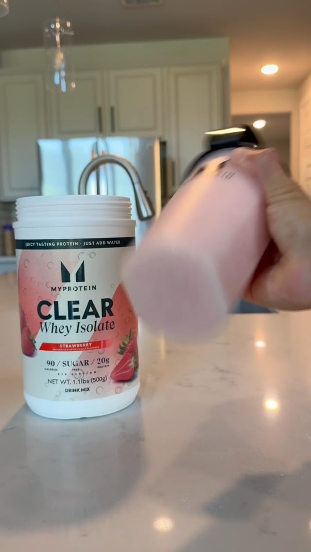 Myprotein Clear Whey Isolate Protein Powder, 15 Servings (0.8lbs) Tropical Dragonfruit, 20g Protein per Serving, Naturally Flavored Drink Mix, Daily Protein Intake for Superior Performance