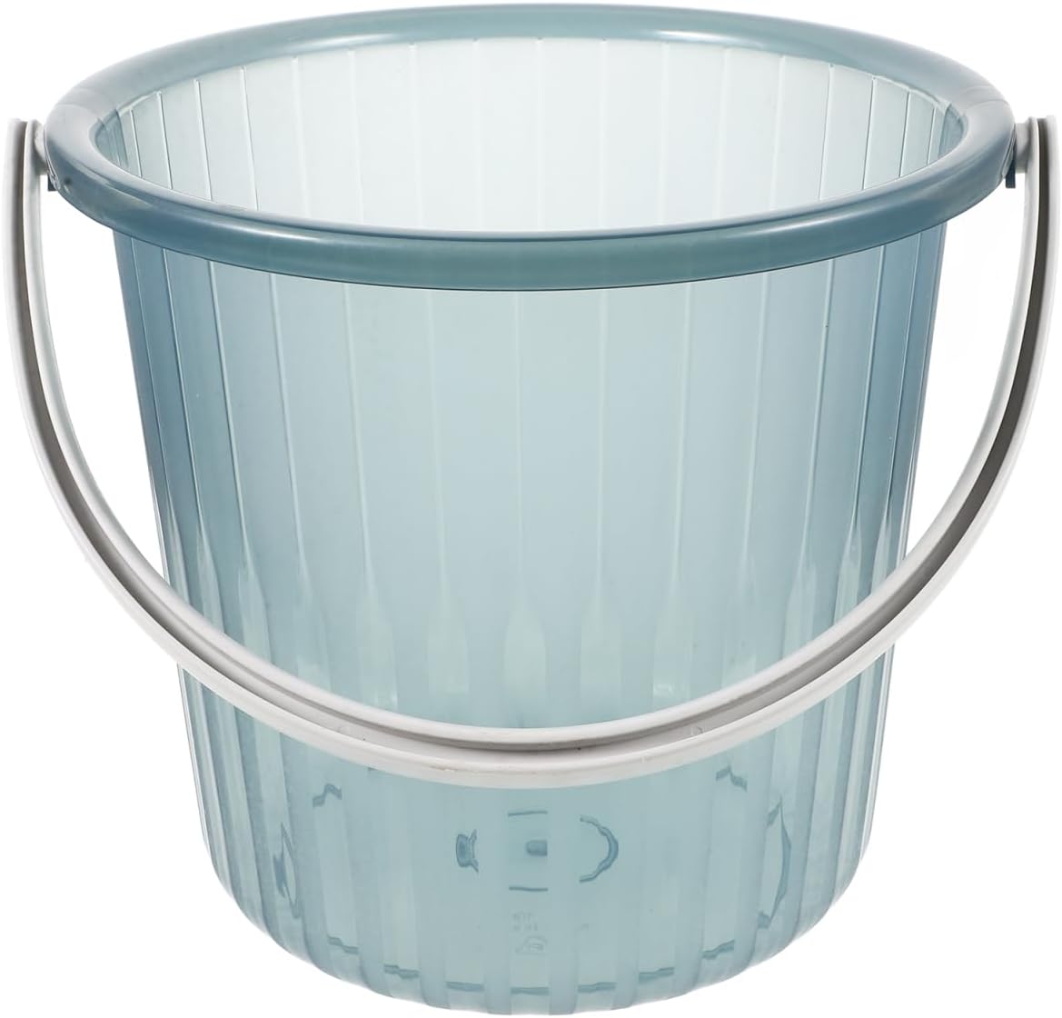 3 Gallon Plastic Water Bucket with Handle Transparent Portable Water Storage Pail for Home Bathing Car Washing Outdoor Cleaning and Gardening