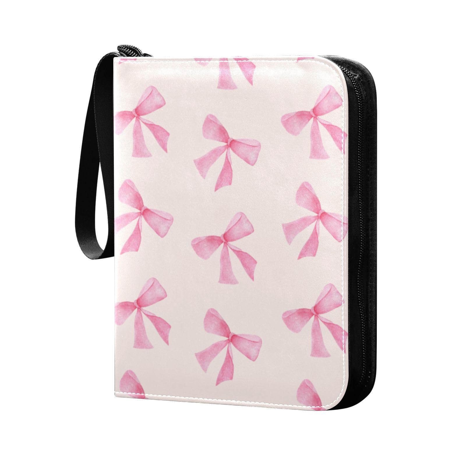 PaChyLuu Bow Tie Card Binder 4 Pockets, 400 Pockets Trading Card Binder Removable Card Albums Card Holder for Games, Sports, Football, Baseball Cards