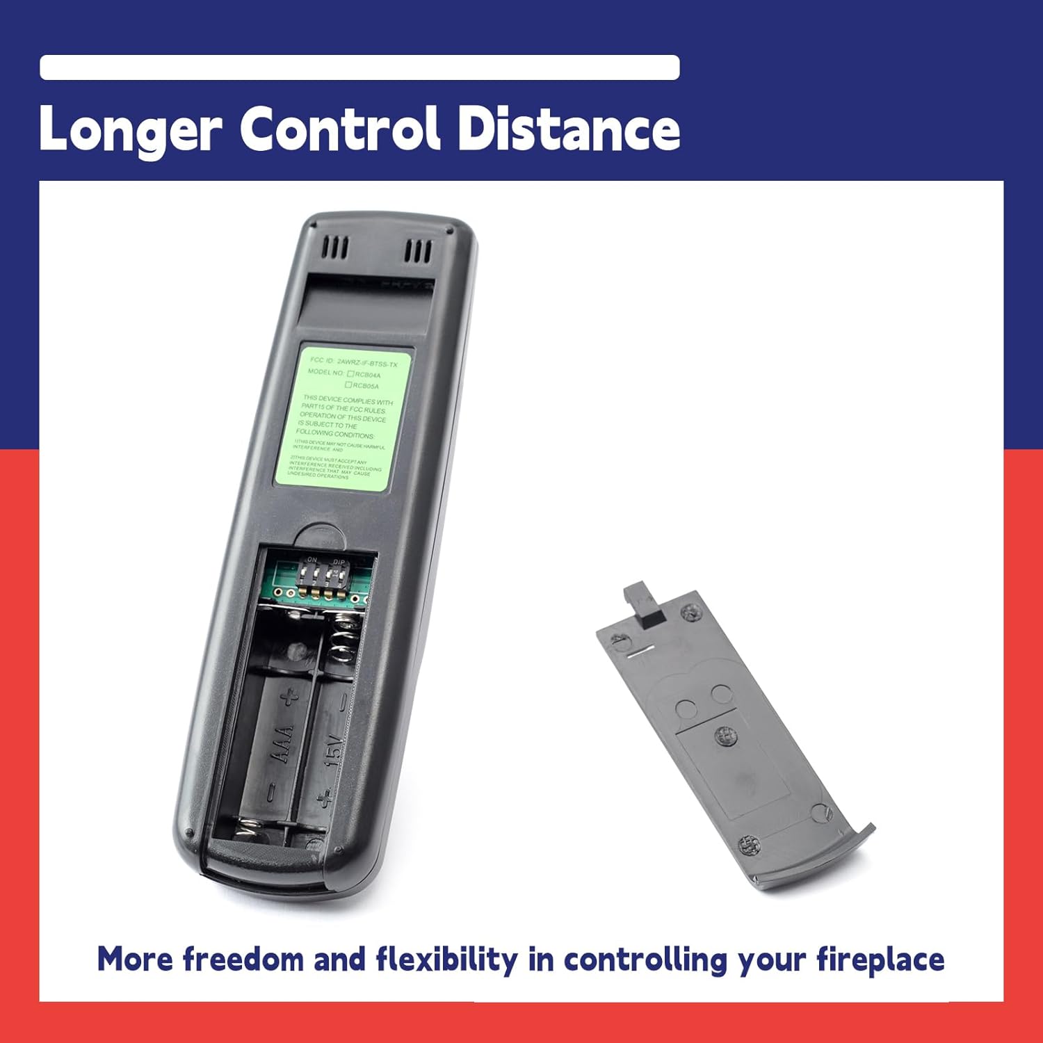 Upgraded Fireplace Remote Control Kit Replacement for Skytech for Majestic for Ambient for Empire for Monessen Millivolt Valve Fireplace Stove with Thermostat On/Off Control Remote Receiver