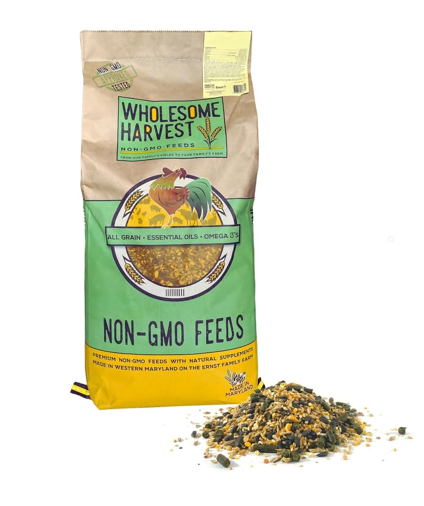 Non-GMO All-Grain Goat Feed 16% Protein - Fortifies with Goat Minerals, Vitamins, and Natural Ingredients for Strong Bones, Healthy Digestion, and Optimal Growth - 40 lb Bag