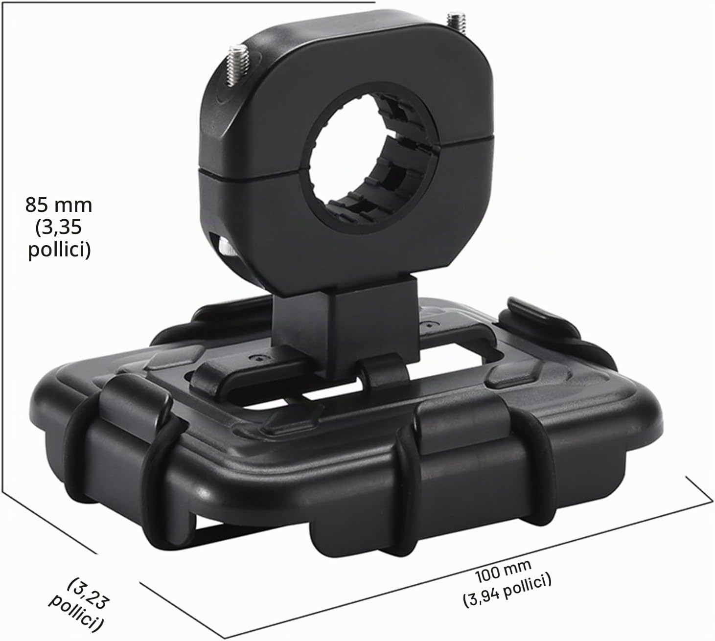 Staffa di montaggio per manubrio bici audio Bluetooth per altoparlante JBL GO 4/GO 3/GO 2, supporto per bicicletta moto scooter staffa di montaggio universale set