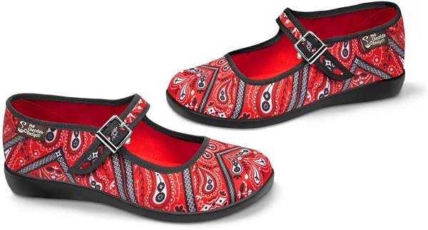 Hot Chocolate Design Chocolaticas Funky Canvas Women's Mary Jane Flat Shoes - 2