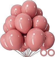 Vista 9 de Globo rojo 110 piezas, globos de látex rojos de 12 pulgadas para cumpleaños, Día de San Valentín, boda (con 2 cintas).