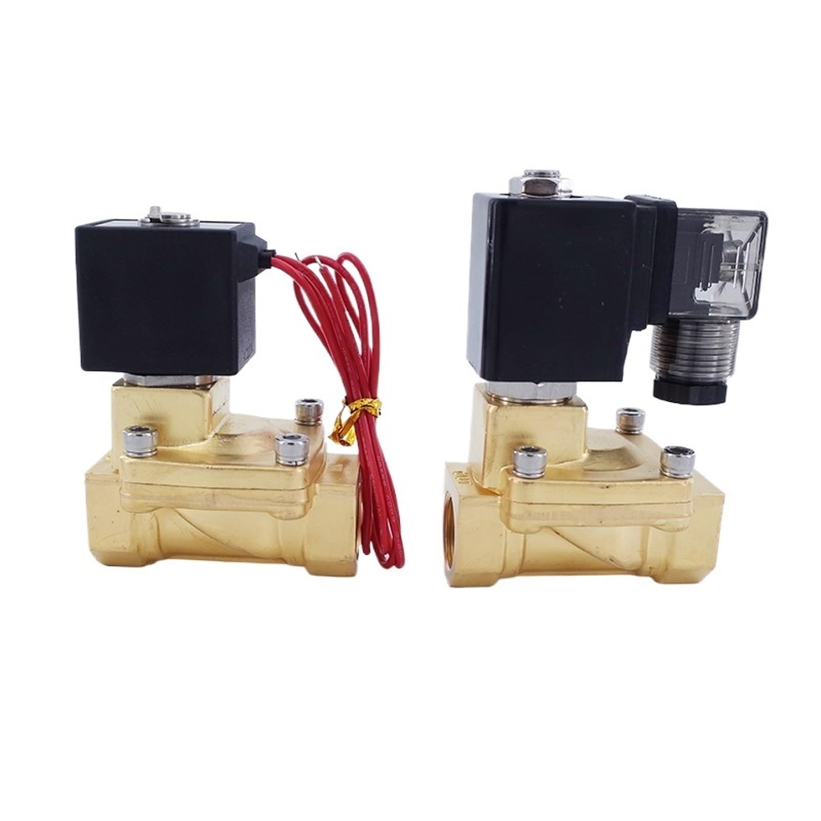 2 Way Brass 24v 12v dc 220v 2" Normally Closed Electric Solenoid Valve 50mm(AC220V,D11011)