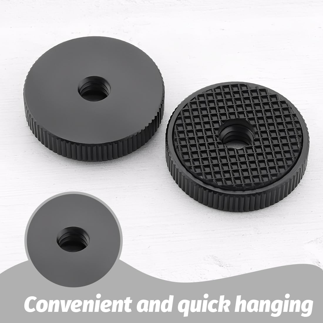 4 Pezzi 1/4" Macchina Fotografica In Rotella Del Pollice Femmina, 26x6.5mm, Dado Bloccaggio Della Macchina Fotografica Adattatore Per Macchina Fotografica Al Microfono Treppiede Collegamento