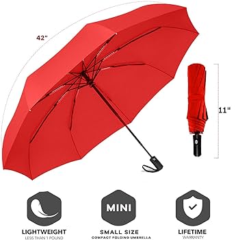Amazon.com: SIEPASA Windproof Travel Compact Umbrella