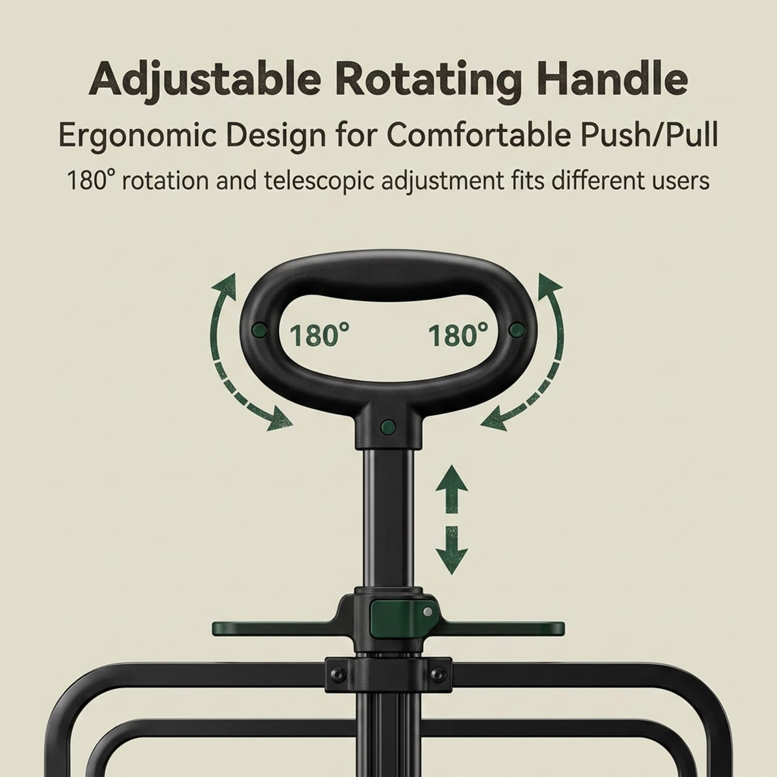 Carrito de Venta Ambulante Plegable,Puesto móvil Profesional | Diseño plegable,ruedas giratorias 360° con freno,ideal para ferias y mercados(Blauw,118cm/46.5in)