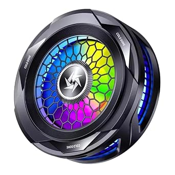 Drumstone (𝐋𝐢𝐦𝐢𝐭𝐞𝐝 𝐓𝐨𝐝𝐚𝐲 RGB Gaming Phone Cooler, Magnetic Semiconductor Cooling, Ultra-Quiet Fan & Vibrant LED Lights for Smartphones 𝟏𝟓 𝐘𝐞𝐚𝐫𝐬 𝐖𝐚𝐫𝐫𝐚𝐧𝐭𝐲