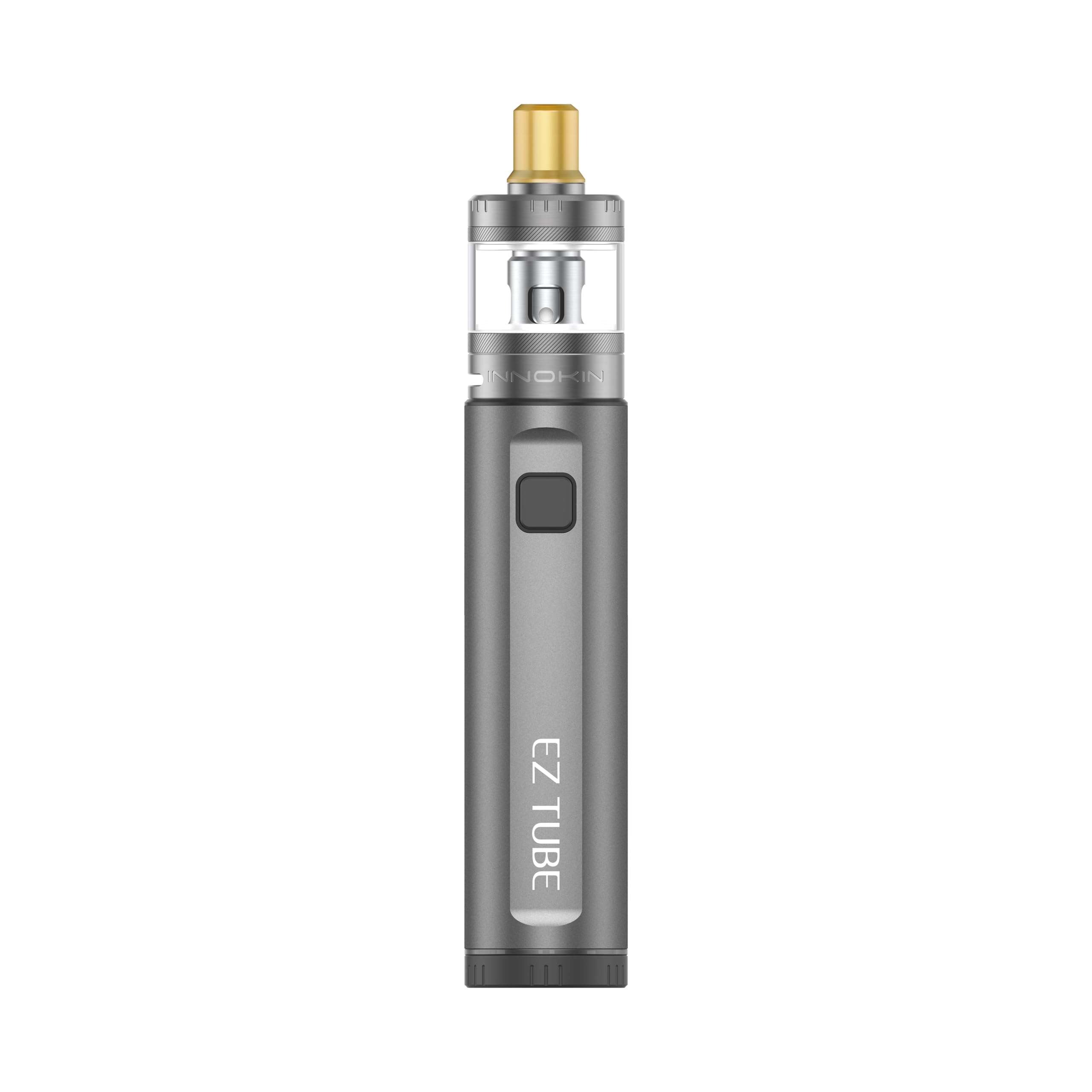 EZ Tube Zenith Minimal Kit for Innokin, 2100 mAH Integrated Battery, Twist-To-Adjust 6-40w Power Output, E-cig Vape Kit, 2ml Cartridge No Nicotine (Luna Grey)